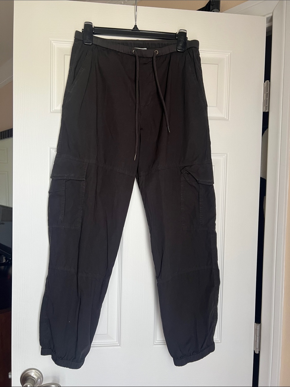 James Perse Black Women's Cargo Jogger Pants